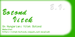 botond vitek business card